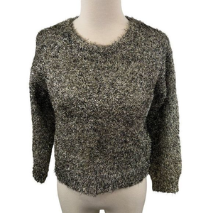 NWOT TREASURE + BOND Tinsel Sweater in‎ Metallic Gold (M 8/10)